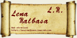 Lena Malbaša vizit kartica